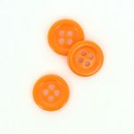 Bouton Mercerie Uni Orange