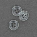Bouton Mercerie Uni Transparent