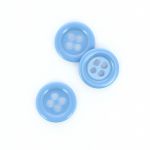 Bouton Mercerie Uni Bleu