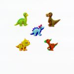 Récréatys Sachet boutons fantaisie mini dinosaures