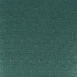 TISSU DOUBLE GAZE BRODERIE - VERT- 100% COTON - Laize 135cm