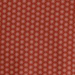 Tissus  au mètre Noël Rouge flocons rose  - PRIX AU METRE