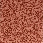 TISSU DOUBLE GAZE FLEURS - CORAIL - 100%  COTON GOT - Laize 135cm