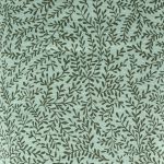 TISSU DOUBLE GAZE FLEURS - VERT MINT - 100%  COTON GOT - Laize 135cm