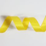 Bobinette ruban Satin Jaune (PLUSIEURS LARGEURS EXISTANTES)