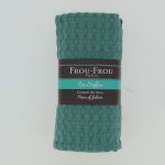 Coupon Tissu Gauffré 150x60cm 100% Coton Vert Eucalyptus