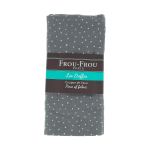 Coupon Tissu Double Gaze 132x70cm 100% Coton Gris perle
