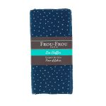 Coupon Tissu Double Gaze 132x70cm 100% Coton Bleu gris