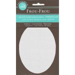 Genouillères-coudières thermocollantes Frou-frou 8, x12,1cm Uni Gris clair