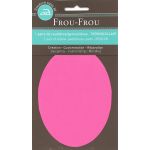 Genouillères-coudières thermocollantes Frou-frou 8, x12,1cm Uni Framboise