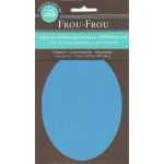 Genouillères-coudières thermocollantes Frou-frou 8, x12,1cm Uni Bleu