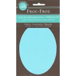 Genouillères-coudières thermocollantes Frou-frou 8, x12,1cm Uni Bleu lagon