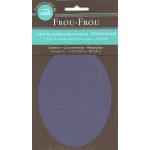 Genouillères-coudières thermocollantes Frou-frou 8, x12,1cm Uni Myrtille