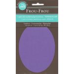 Genouillères-coudières thermocollantes Frou-frou 8, x12,1cm Uni Violet clair