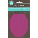 Genouillères-coudières thermocollantes Frou-frou 8, x12,1cm Uni Rose Camélia