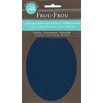 Genouillères-coudières thermocollantes Frou-frou 8, x12,1cm Uni Bleu foncé