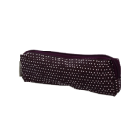 Trousse d'écolier enduit Pois Violet foncé