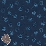 TISSU FROU-FROU enduit odonata Bleu intense Laize de 150cm - PRIX AU METRE