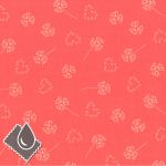 TISSU FROU-FROU enduit odonata corail Laize de 150cm - PRIX AU METRE