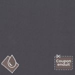 TISSU COUPON ENDUIT FROU-FROU UNI 70x35cm Gris foncé