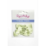 SACHET DE 5 NOEUDS ASSORTIS RECREATYS 5x1,5cm Vert Anis