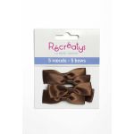 SACHET DE 5 NOEUDS ASSORTIS RECREATYS 5x1,5cm Brun