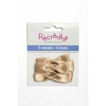 SACHET DE 5 NOEUDS ASSORTIS RECREATYS 5x1,5cm Beige