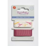 Récréatys - Assortiment 2 rubans 2x16mmx1m Ciseaux et Uni