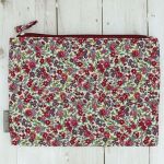 Pochette de sac Fleuri Bordeaux glamour petites fleurs 10205-0-13 petite image