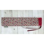 Pochon couture Fleuri Bordeaux petites fleurs