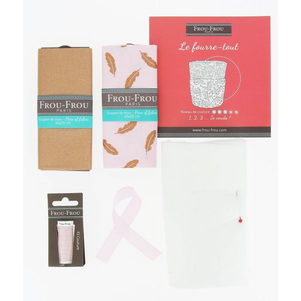 Kit Couture DIY Frou-Frou - LE FOURRE TOUT tout ce qui brille Rose cuivré K0050-5-2 image