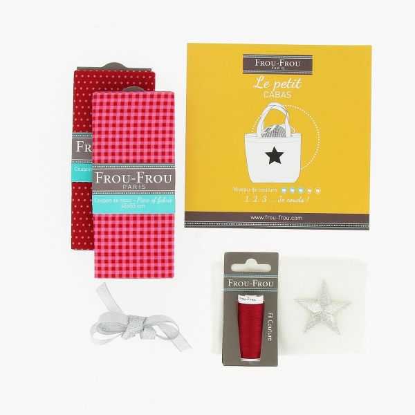 Kit Couture DIY Frou-Frou - LE MINI CABAS Pois Rouge K0050-6-2 image