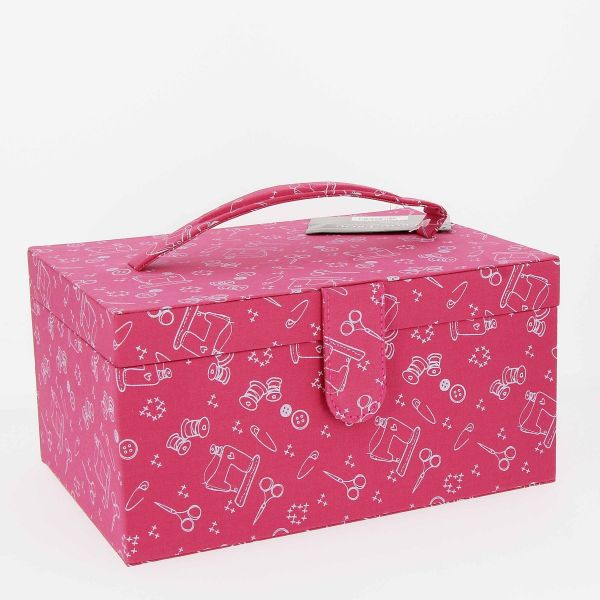 Coffret Boîte à couture I Love Couture Ustensiles Fushia 1055Z-0-118 petite image