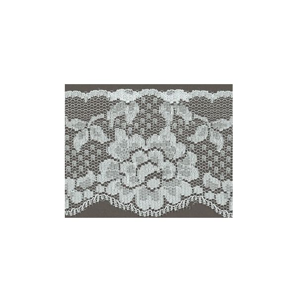 Dentelle Tulle Polyester Frou-Frou 60mm Tulle Blanc 1143-0-2 petite image