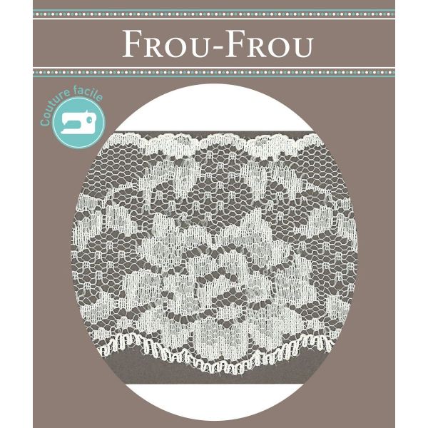 Dentelle Tulle Polyester Frou-Frou 60mm Tulle Blanc cassé 1143-0-3 image