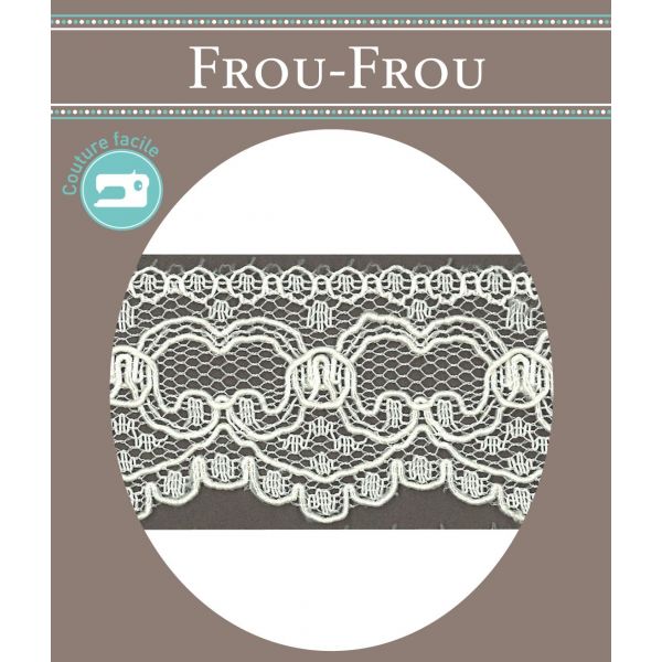 Dentelle Tulle Polyester Frou-Frou 30mm Tulle Blanc cassé 1247-0-3 image