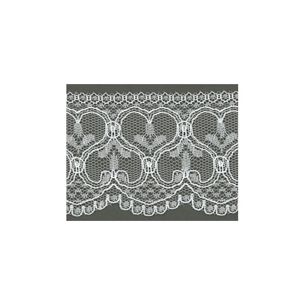Dentelle Tulle Polyester Frou-Frou 60mm Tulle Blanc cassé 1247-60-2 petite image