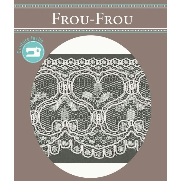 Dentelle Tulle Polyester Frou-Frou 60mm Tulle Blanc 1247-60-3 image
