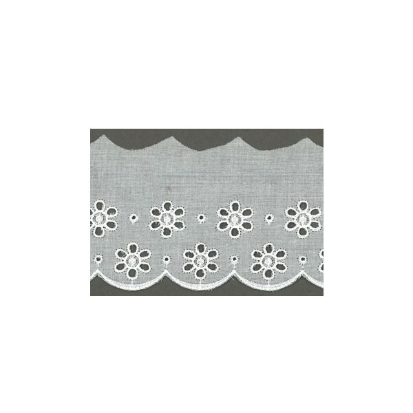 Broderie anglaise Coton 55mm Frou-Frou  Coton 55mm Frou-Frou  Blanc 1300-55-2 petite image