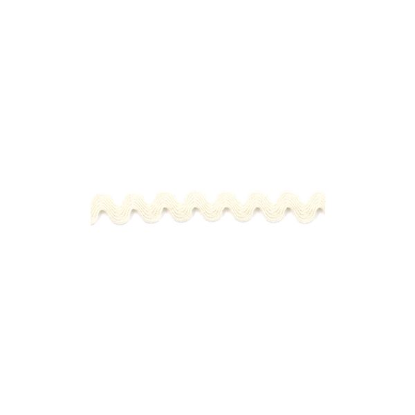 Ruban Croquet Zigzag Polyester Frou Frou Blanc cassé 1479-0-3 petite image