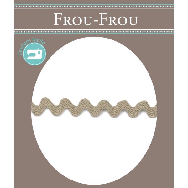 Ruban Croquet Zigzag Polyester Frou Frou Beige clair 1479-0-31 image
