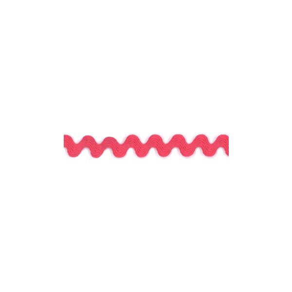 Ruban Croquet Zigzag 5mm Polyester Frou Frou Fushia 1479-0-61 petite image