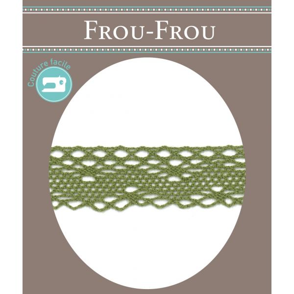 Dentelle Coton Frou-Frou 20mm Vert pomme 1701-20-19 image