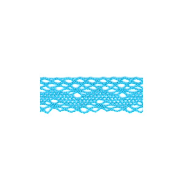 Dentelle Coton Frou-Frou 20mm Bleu lagon 1701-20-24 petite image