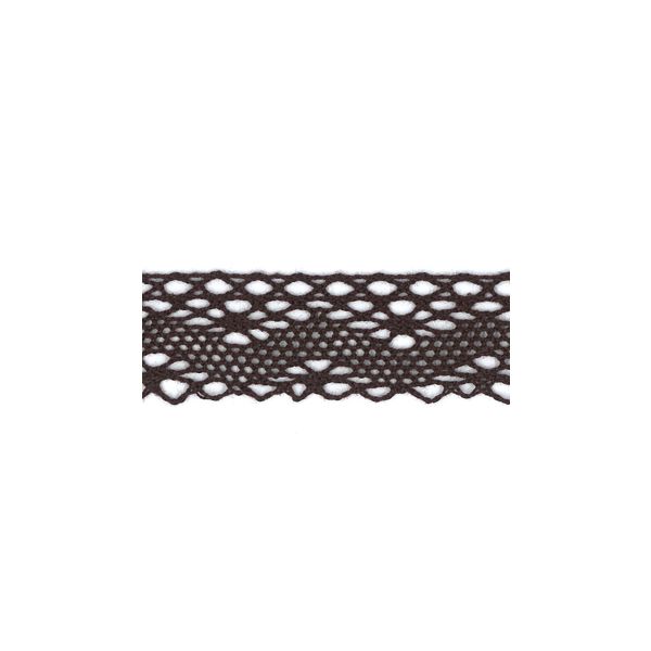 Dentelle Coton Frou-Frou 20mm Chocolat 1701-20-26 petite image