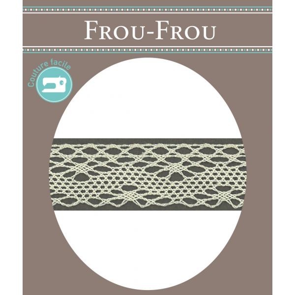 Dentelle Coton Frou-Frou 20mm Ecru 1701-20-3 image