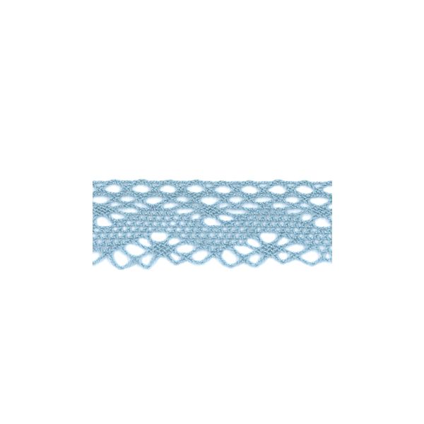 Dentelle Coton Frou-Frou 20mm Bleu layette 1701-20-8 petite image