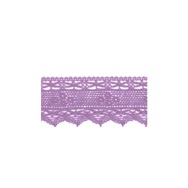 Dentelle Coton Frou-Frou 45mm Parme 1702-45-60 petite image