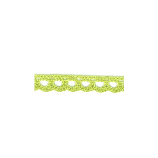 Dentelle Galon Coton Frou-Frou 8mm Vert pomme 1703-8-21 petite image