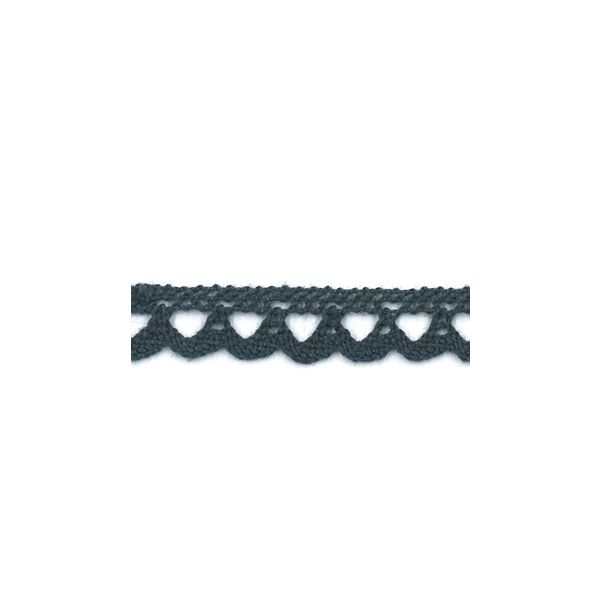 Dentelle Galon Coton Frou-Frou 8mm Gris foncé 1703-8-39 petite image